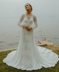 Jasmine-lace-and-crepe-flowy-wedding-dress-for-the-boho-bride