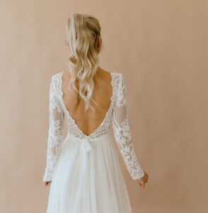 Sephora-silk-and-lace-top-wedding-dress-for-the-romantic-bohemian-bride