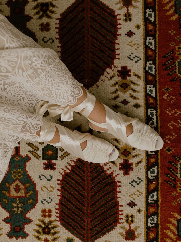 Arielle White Flats Wedding Shoes | Dreamers and Lovers