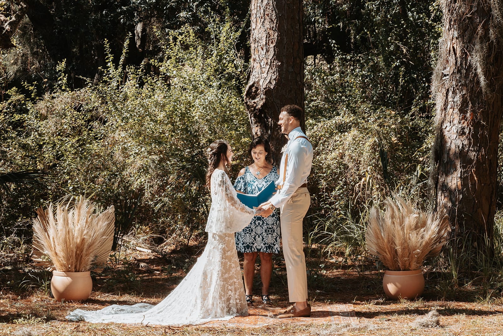 Mr. & Mrs. Harris real-bride-shares-her-small-non-traditional-wedding-in-Florida