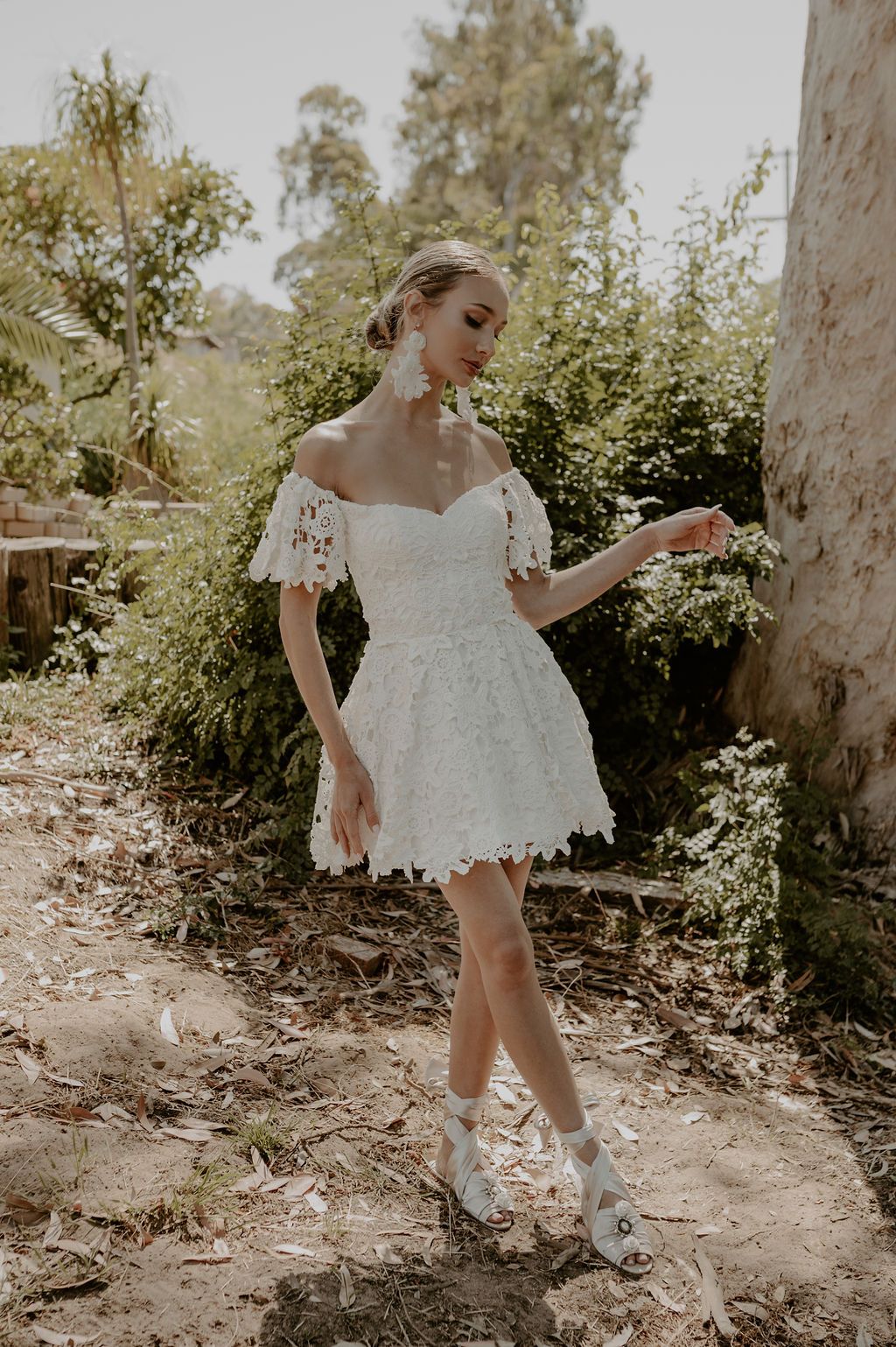 Eleanor-guipure-lace-wedding-dress-short-length