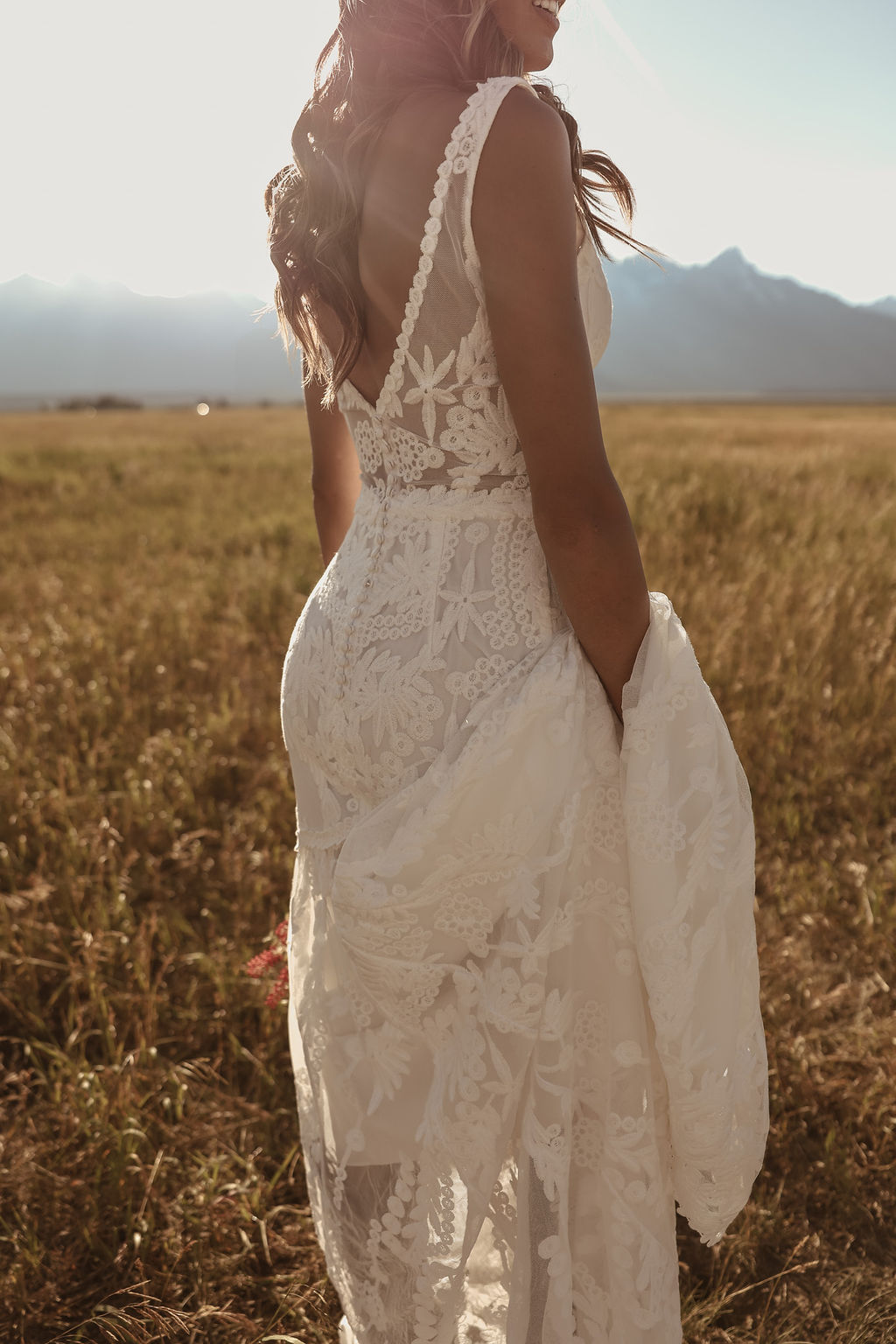 Emie-off-white-boho-fitted-wedding-dress-lace