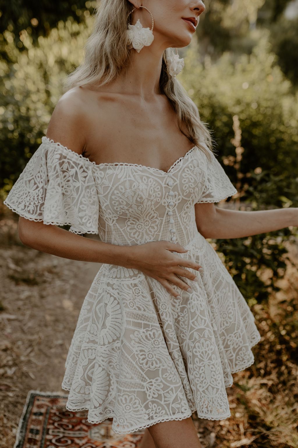 Lena-lace-short-wedding-dress-off-shoulder