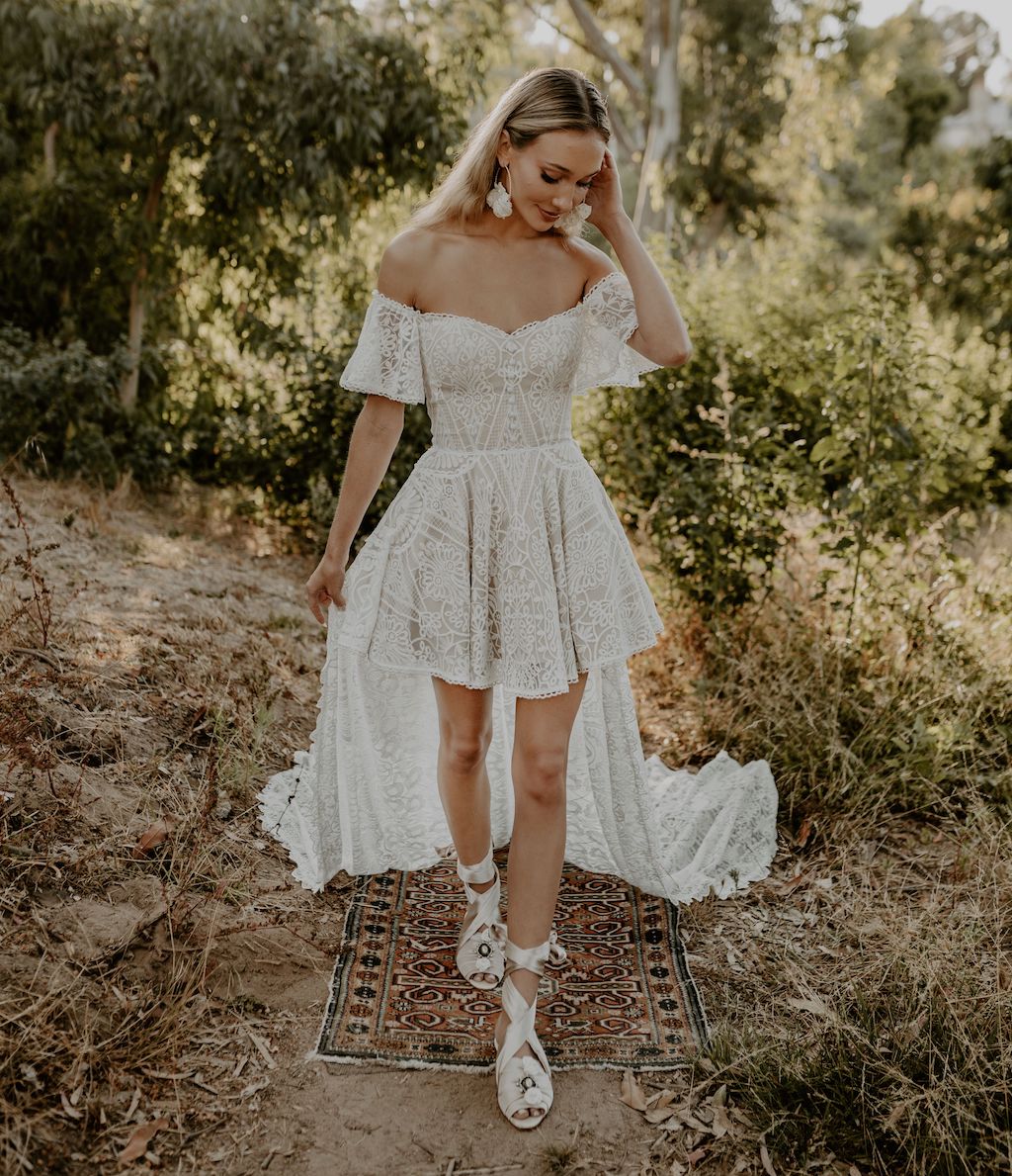 short bride dress