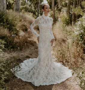 Piper-luxury-bohemian-lace-wedding-dress-open-back-textured