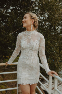 Sparrow-short-lace-wedding-dress-with-sleeves