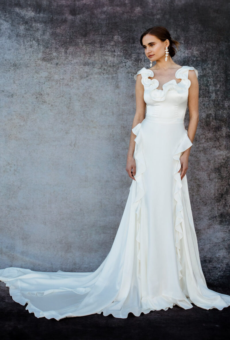 Cirrus-silk-ruffle-wedding-dress