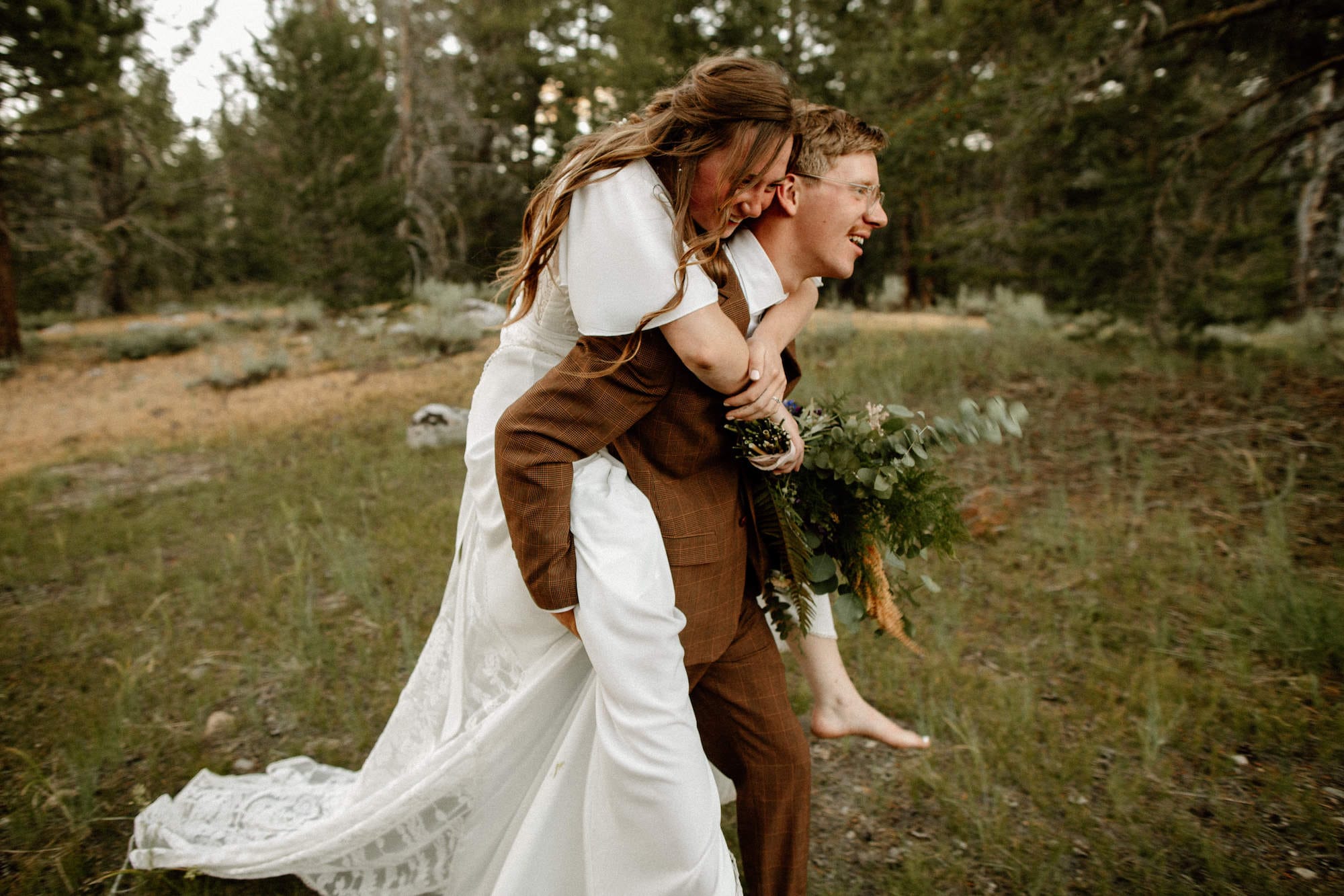 dream-boho-bride-barefoot-wearing-Hayley-dress