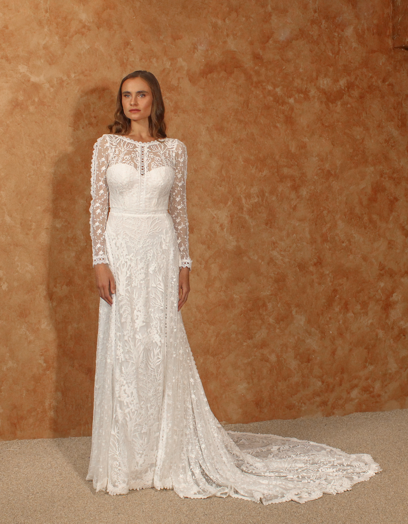 Dreamers-and-Lovers-Eden-Romantic-Lace-High-Neck-Multi-Lace-Wedding-Dres