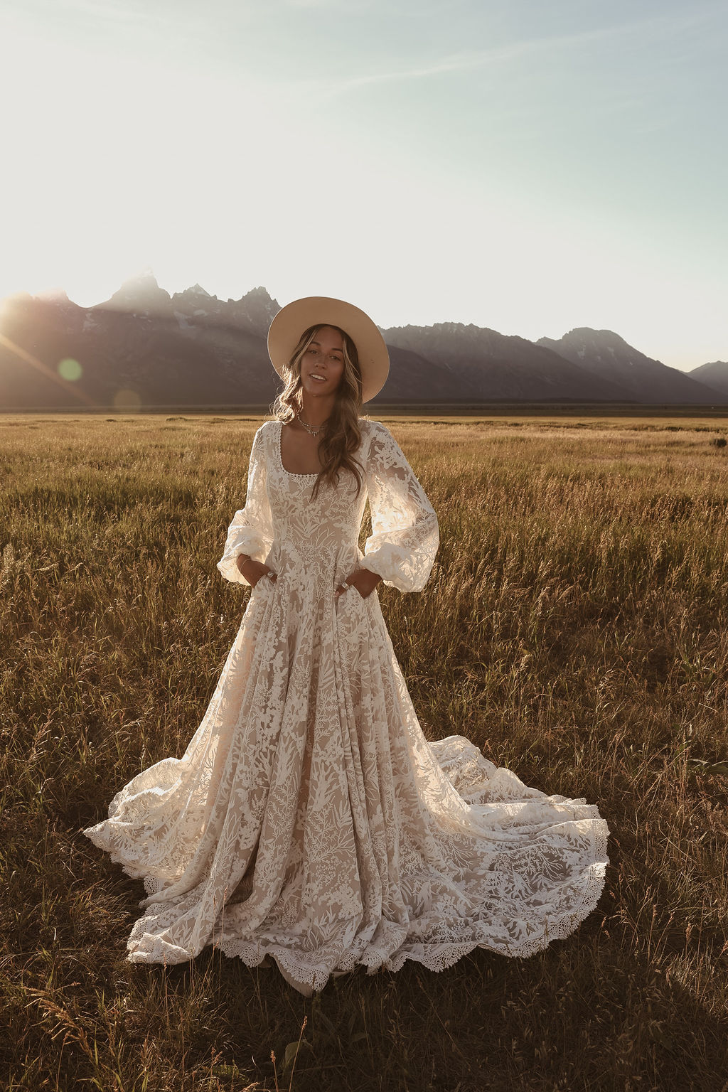 Sierra boho wedding dress