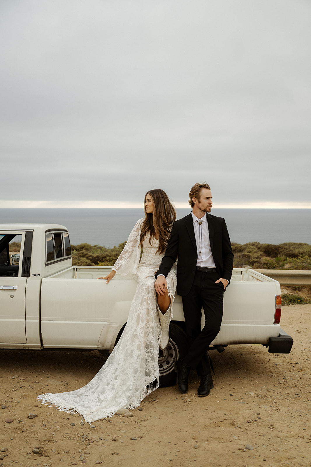 Carissa Lace Fringe Wedding Dress