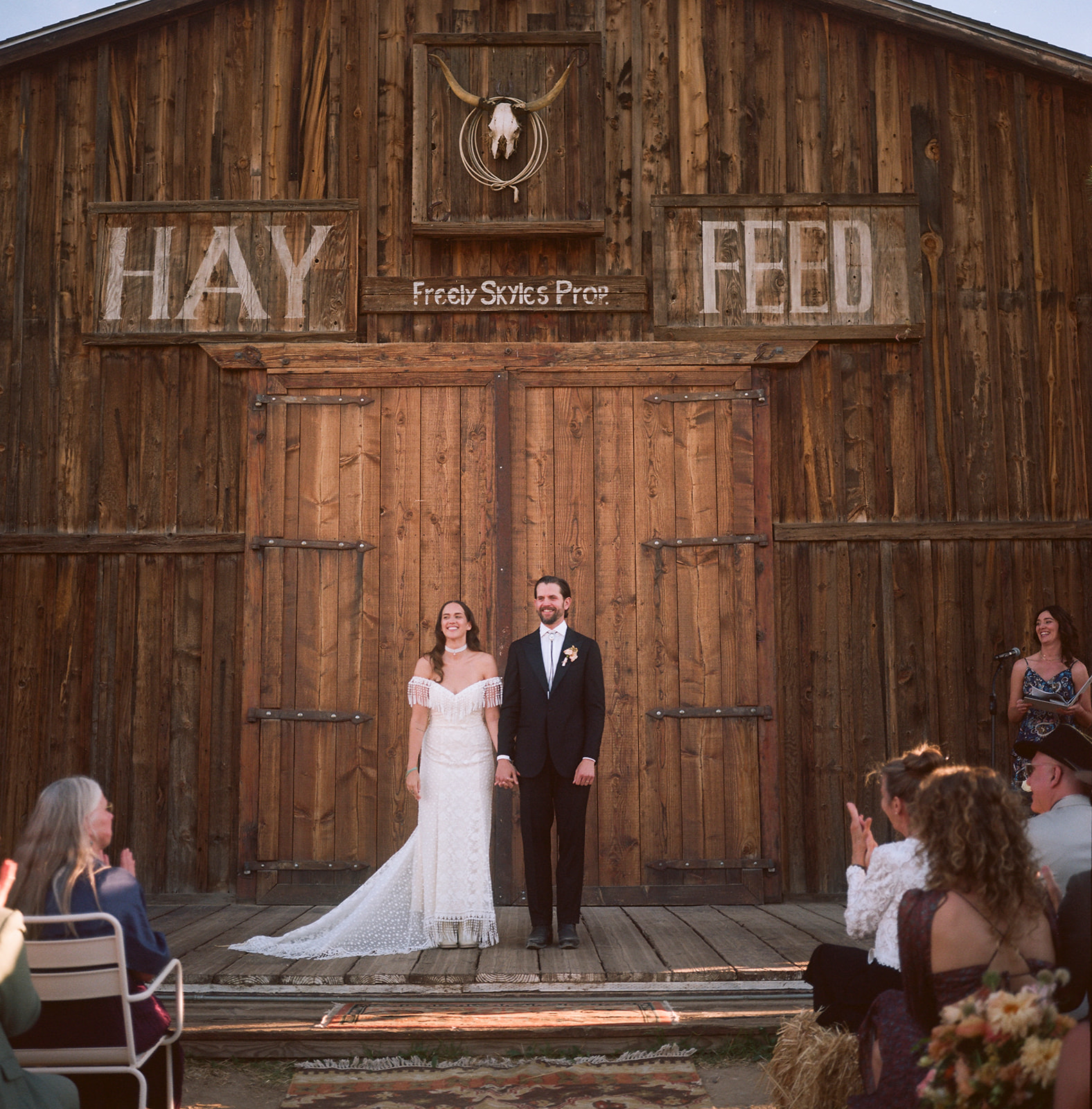 Western wedding dress inspiration real bride feature