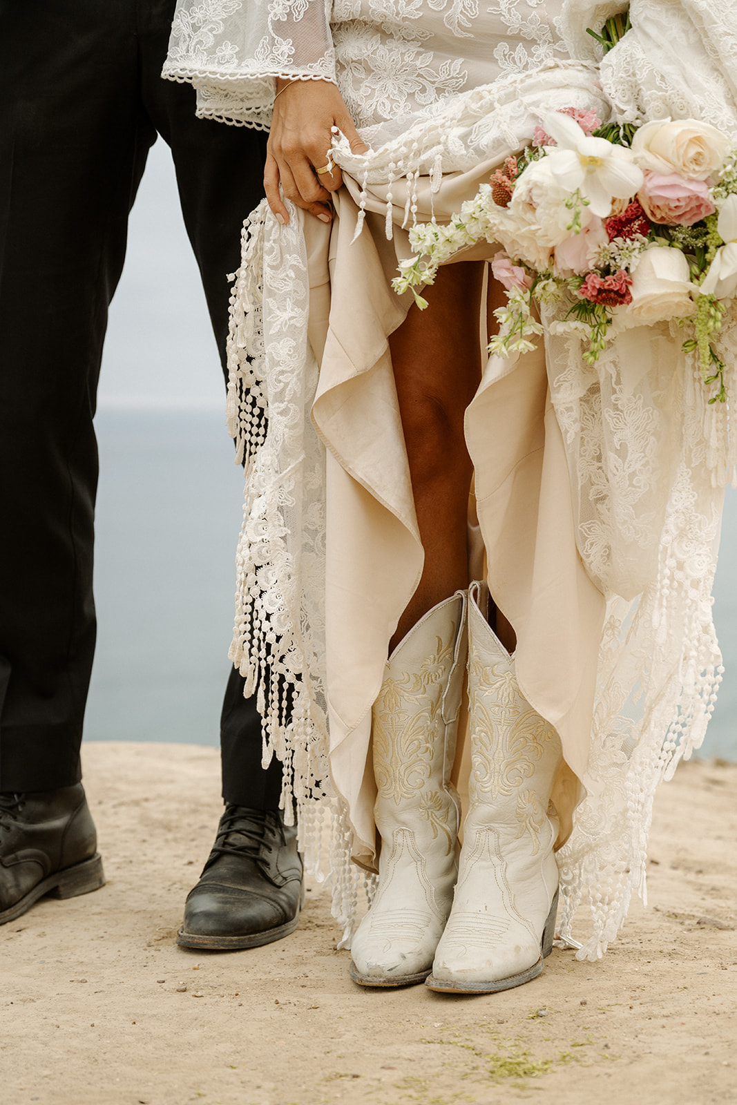 Western Wedding in Carissa Dress