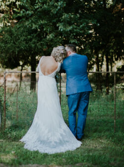 Bride Amanda wearing Lisa dress in Ivory Liner dreamy-bride-Amanda-wearing-Lisa-backless-lace-dress