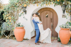 Becca in Lottie Gown | Pauline Conway Photography romantic-bohemian-bride-at-Casa-romantica-wearing-an-off-the-shoulder-lace-wedding-dress
