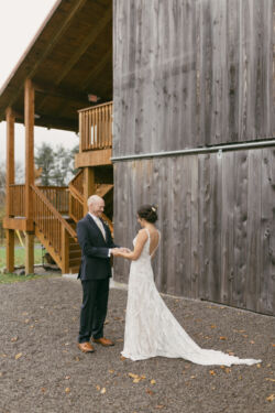 Bride Nicole wearing Stella Dress| Bride-wearing-the-Stella-Lace-Boho-Wedding-Dress