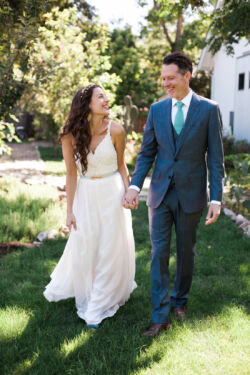 Charlie Faye wearing the Bianca 2-Piece Silk Dress bohemian-bride-charlie-wearing-the-bianca-2-piece-silk-lace-wedding-dress