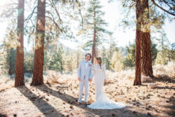 bride-amy-and-groom-nick-bohemian-wedding-in-big-bear-lake-she-wears-a-long-sleeve-boho-lace-wedding-dress