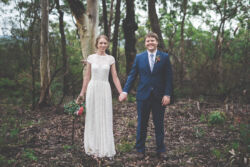 Catherine Dress with Nude Colored Liner<br/>Bride Kathryn bride-kathryn-wearing-dreamers-and-lovers-catherine-dress-with-full-skirt-and-pockets