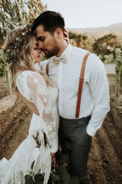 Bride-Emily-wearing-backless-long-sleeves-wedding-dress