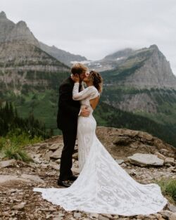 Bride Courtney Wearing Willow | May Spencer Photography Mountaintop Intimate Wedding