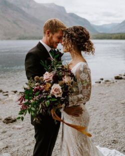 Bride Courtney Wearing Willow | May Spencer Photography Bride Courtney Dreamy Mountaintop Elopement