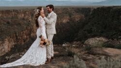 Bride Amanda wearing Violetta| David Jesse Photo The Ultimate Mountain Wedding Dress Guide for Colorado Brides